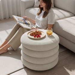 Puf Akord Mollis 55cm (Misty White) Thumb