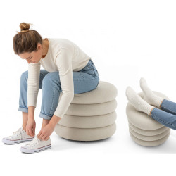 Puf Akord Mollis 55cm (Misty White) Thumb