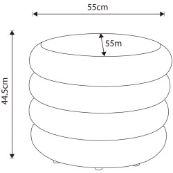 Puf Akord Mollis 55cm (Misty White) Thumb