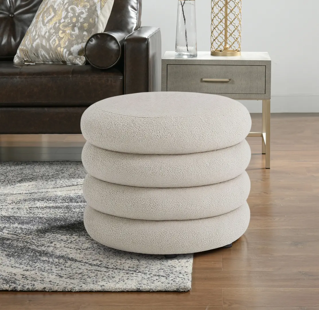 Puf Akord Mollis 55cm (Misty White)