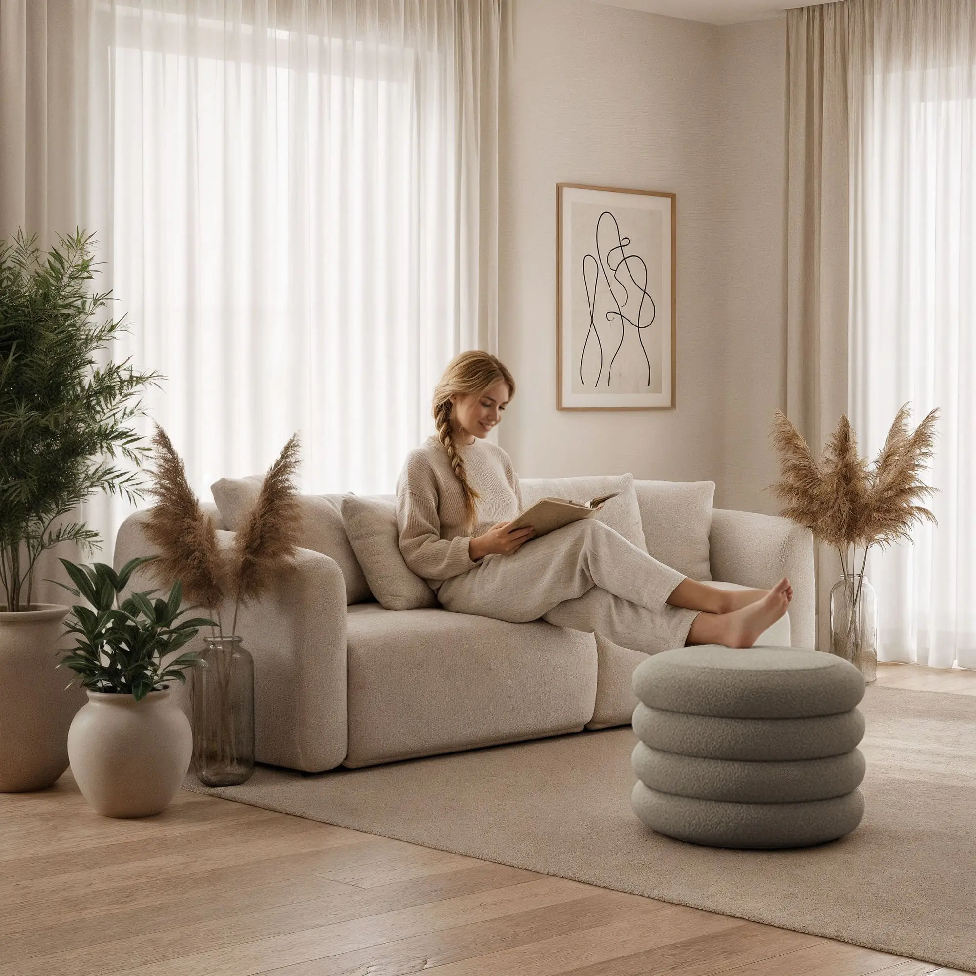 Puf Akord Mollis 55cm (Mocha)