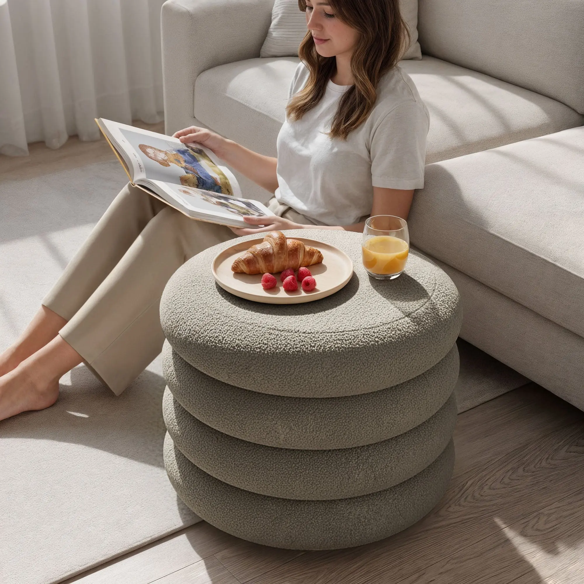 Puf Akord Mollis 55cm (Mocha)