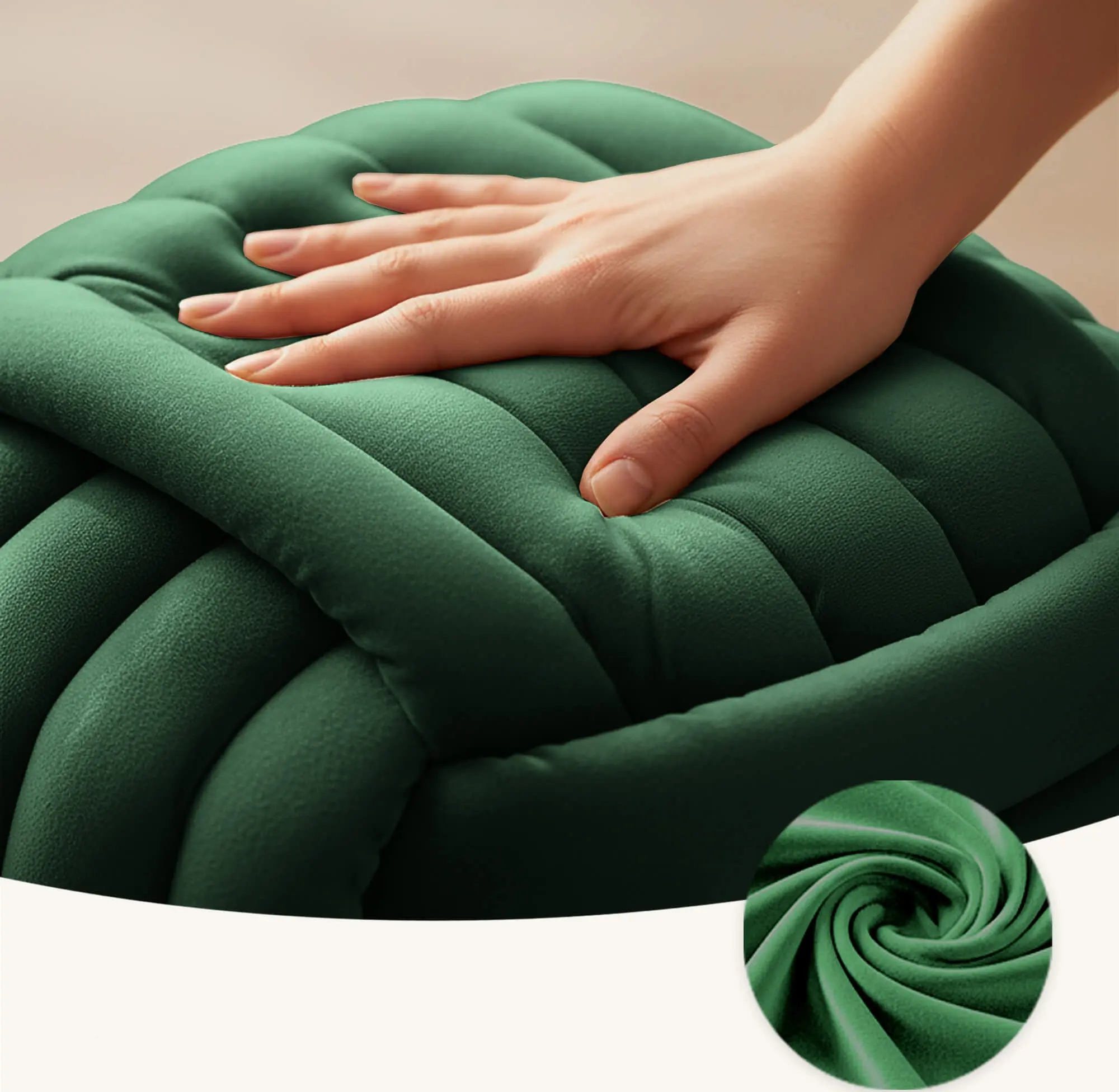 Пуф Akord Nilo 53см (Bottle Green)