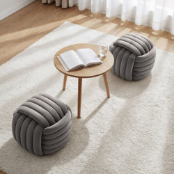 Puf Akord Nilo 53cm (Light Grey) Thumb