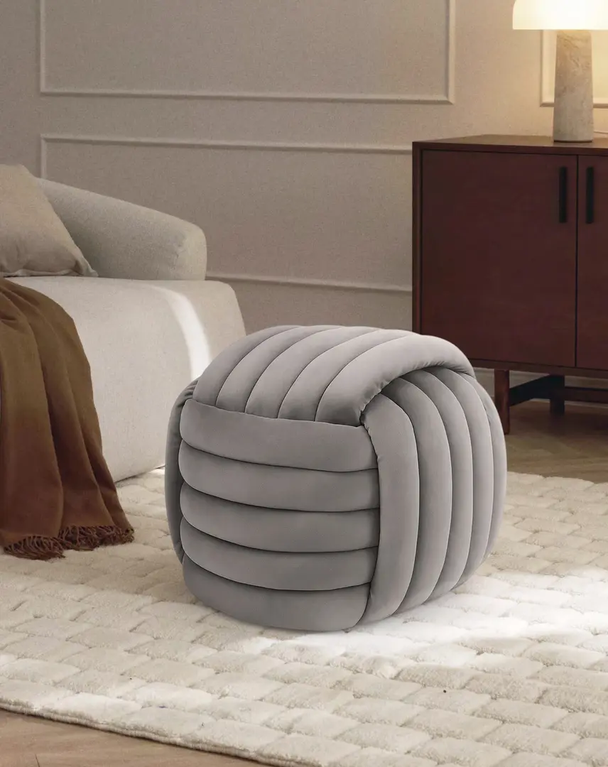 Puf Akord Nilo 53cm (Light Grey)