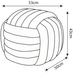 Пуф Akord Nilo 53см (Muted Beige) Thumb