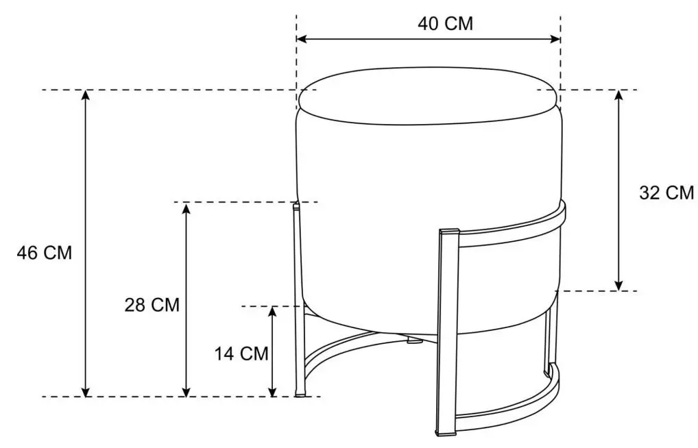 Пуф Akord Porto (Silver/Graphite)