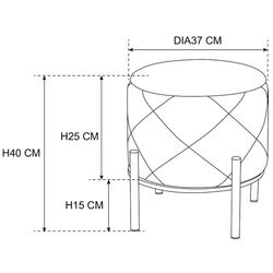 Puf Akord Savana (Pink) Thumb