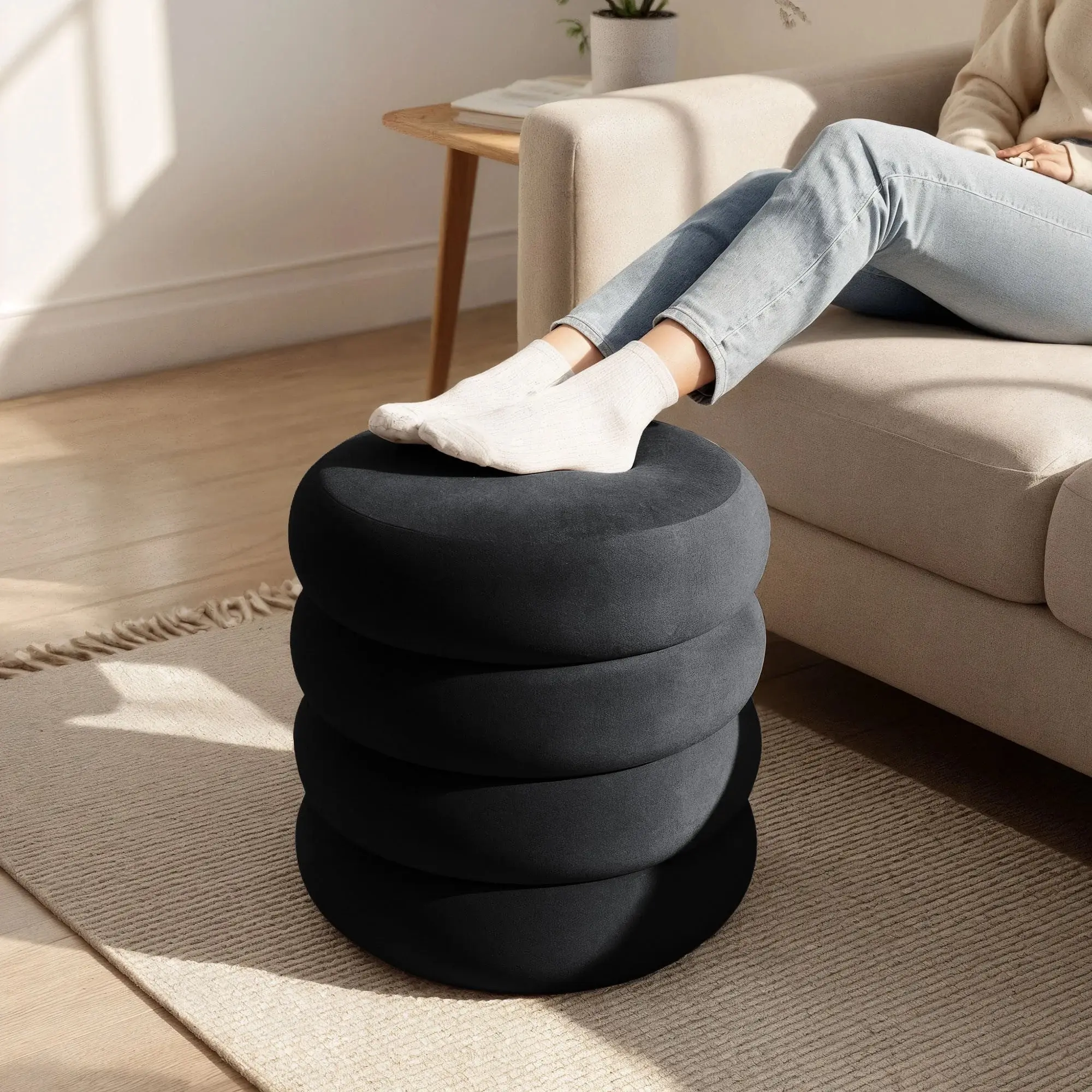 Puf Akord Snuggo 42cm (Black)