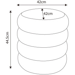 Puf Akord Snuggo 42cm (Brown) Thumb