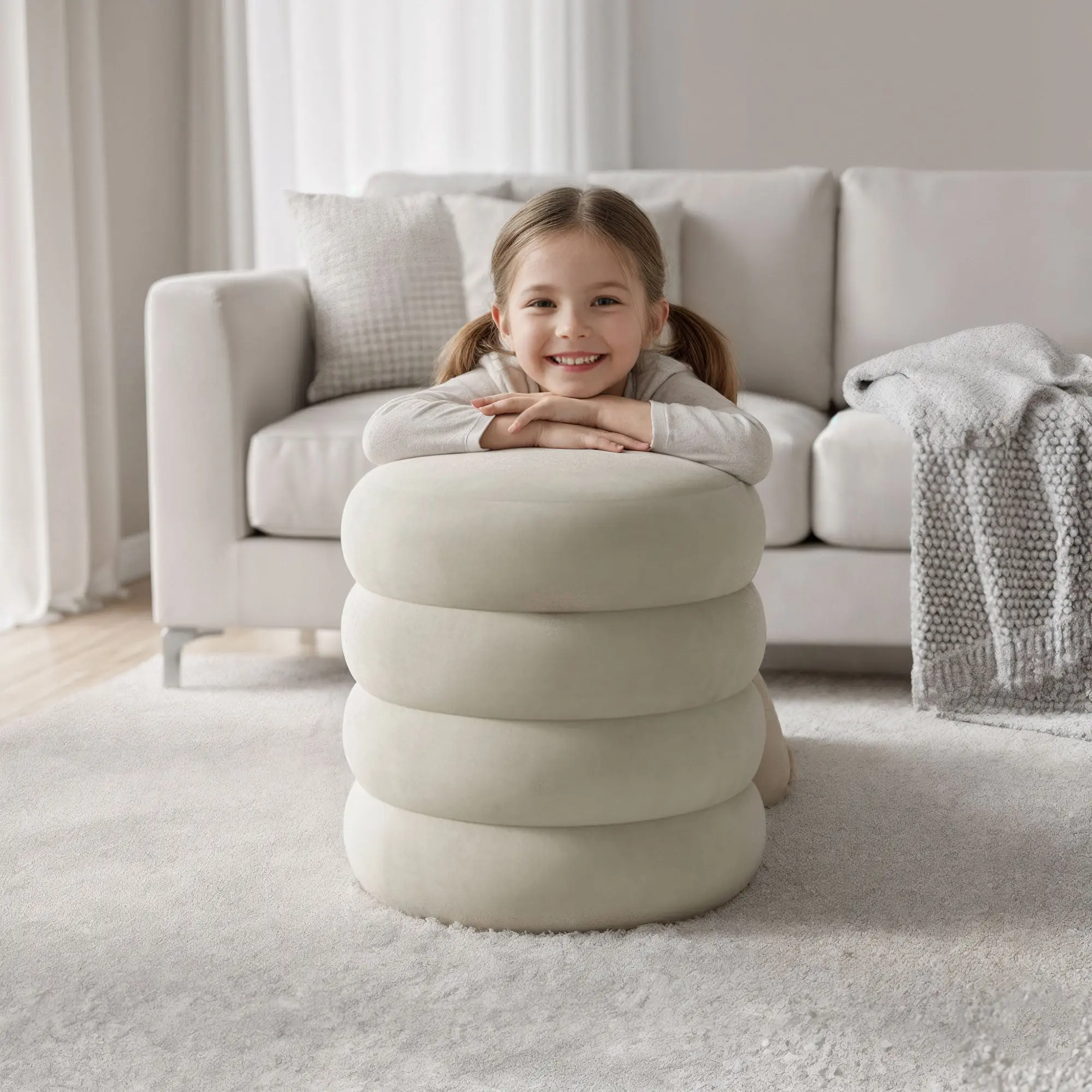 Puf Akord Snuggo 42cm (Cream)