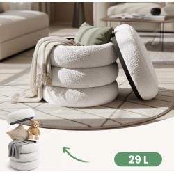 Пуф Akord Snuggo 42см (Misty White) Thumb