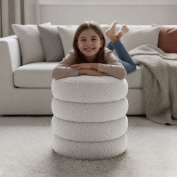 Пуф Akord Snuggo 42см (Misty White) Thumb