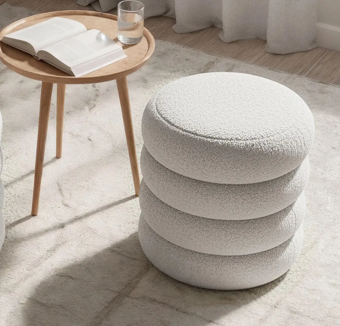 Пуф Akord Snuggo 42см (Misty White)