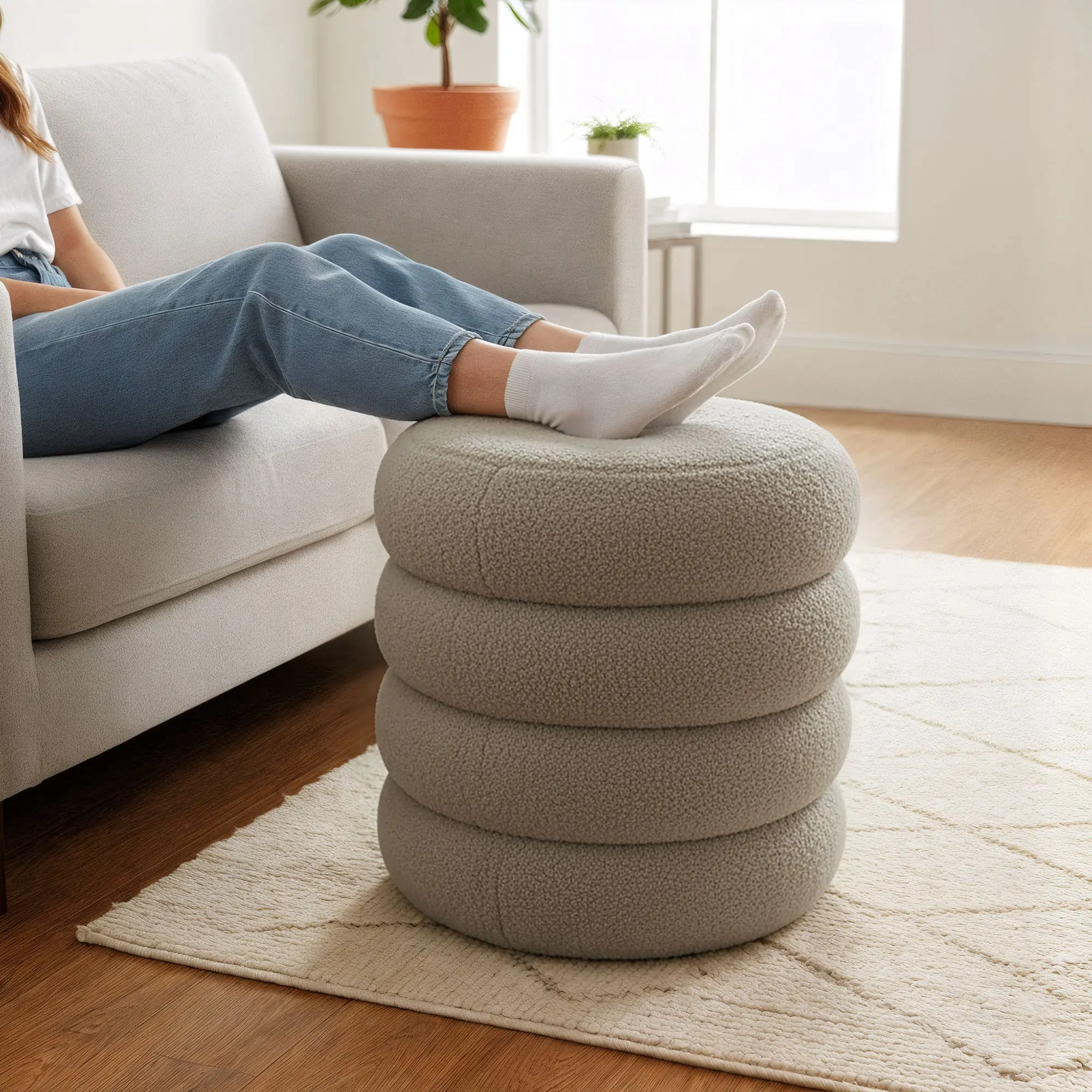 Puf Akord Snuggo 42cm (Mocha)