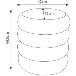 Puf Akord Snuggo 42cm (Mocha) Thumb