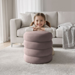 Puf Akord Snuggo 42cm (Muted Pink) Thumb