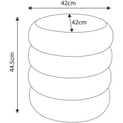 Puf Akord Snuggo 42cm (Muted Pink) Thumb