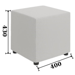 Puf Arta Mobilei Vanessa S AM140 Jes 19 (Gray) Thumb