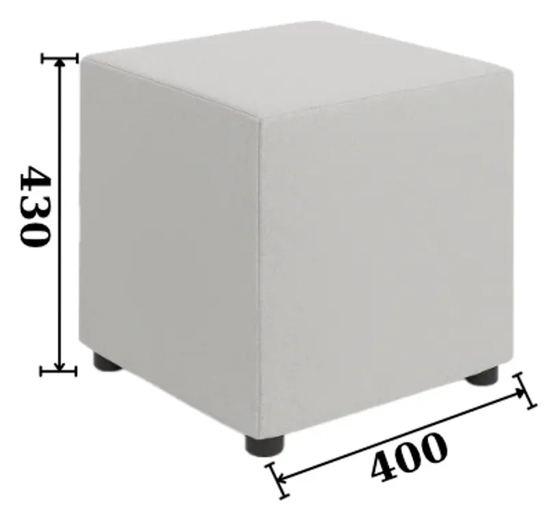 Puf Arta Mobilei Vanessa S AM140 Jes 19 (Gray)