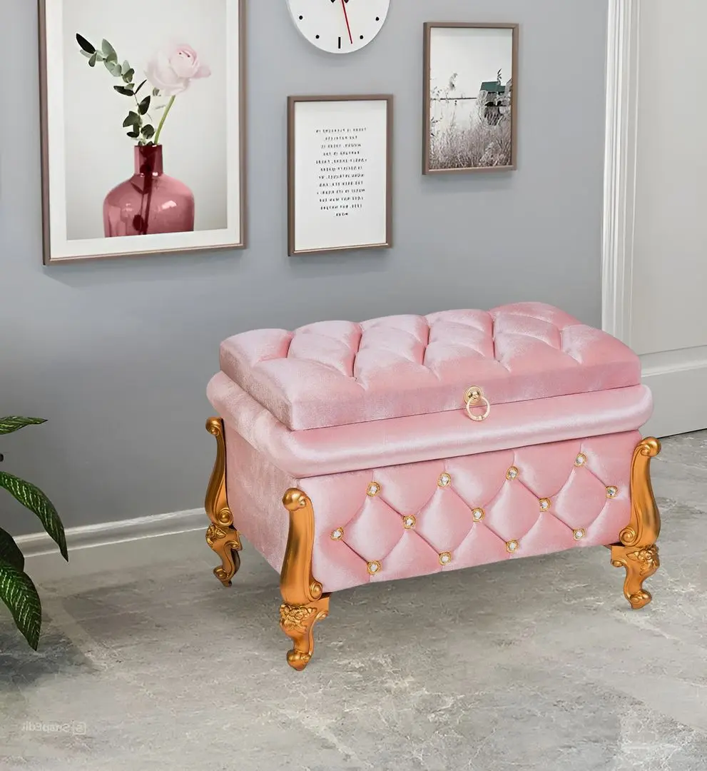 Bancheta Casa Moora C123 (Powder Pink/Gold)