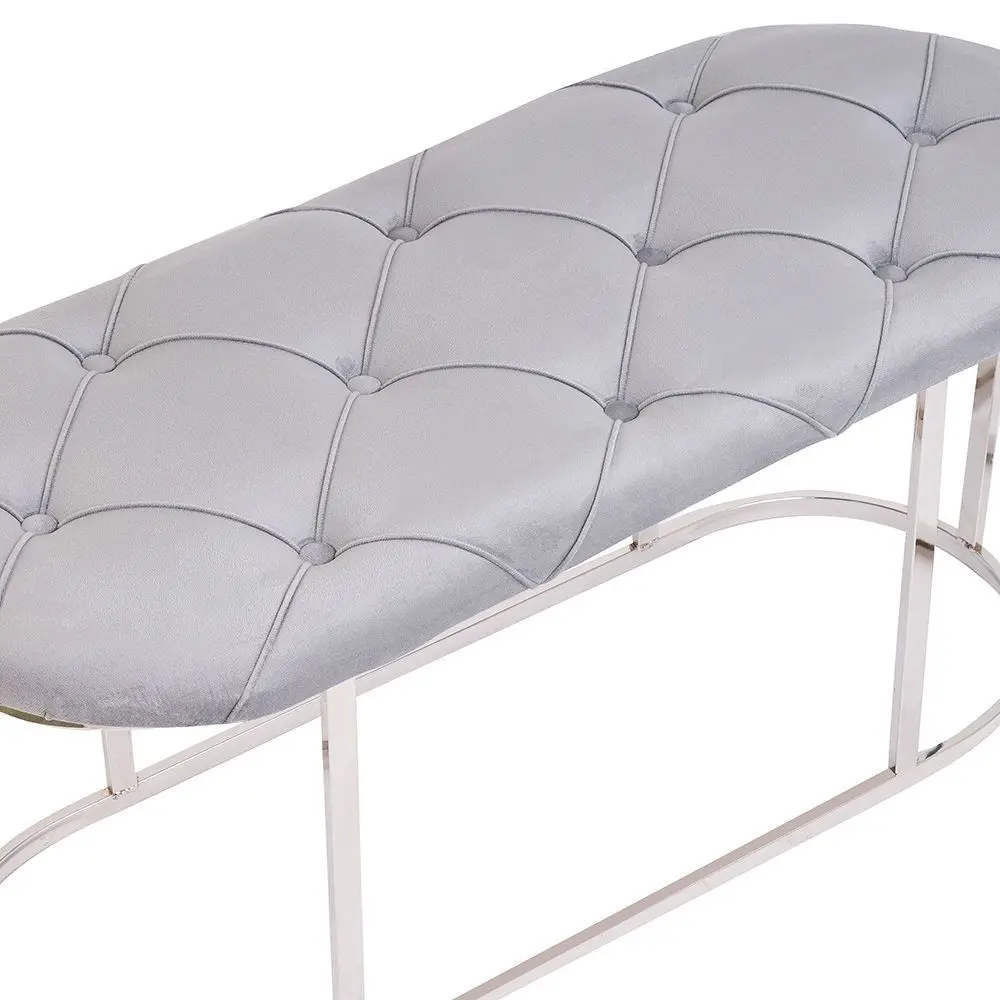 Банкетка Casa Moora Chesterfield 500 (Grey/Silver)