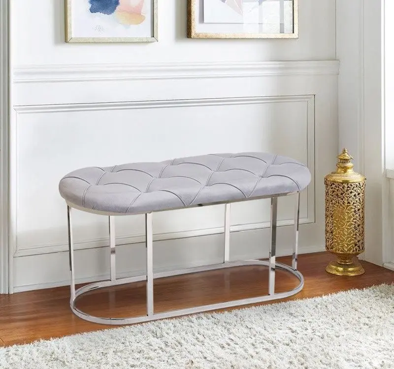 Банкетка Casa Moora Chesterfield 500 (Grey/Silver)