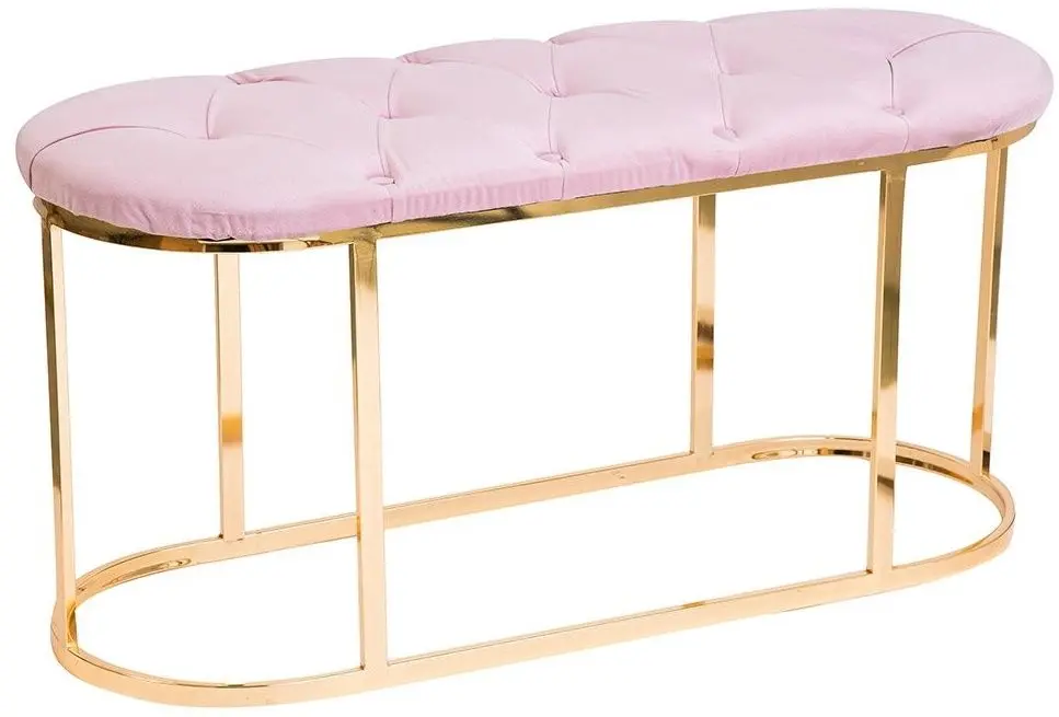 Bancheta Casa Moora Chesterfield 502 (Pink/Gold)
