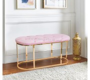 Bancheta Casa Moora Chesterfield 502 (Pink/Gold)