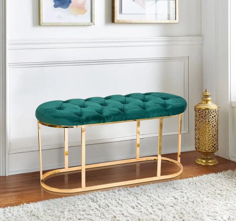 Bancheta Casa Moora Chesterfield 503 (Smarald/Gold)