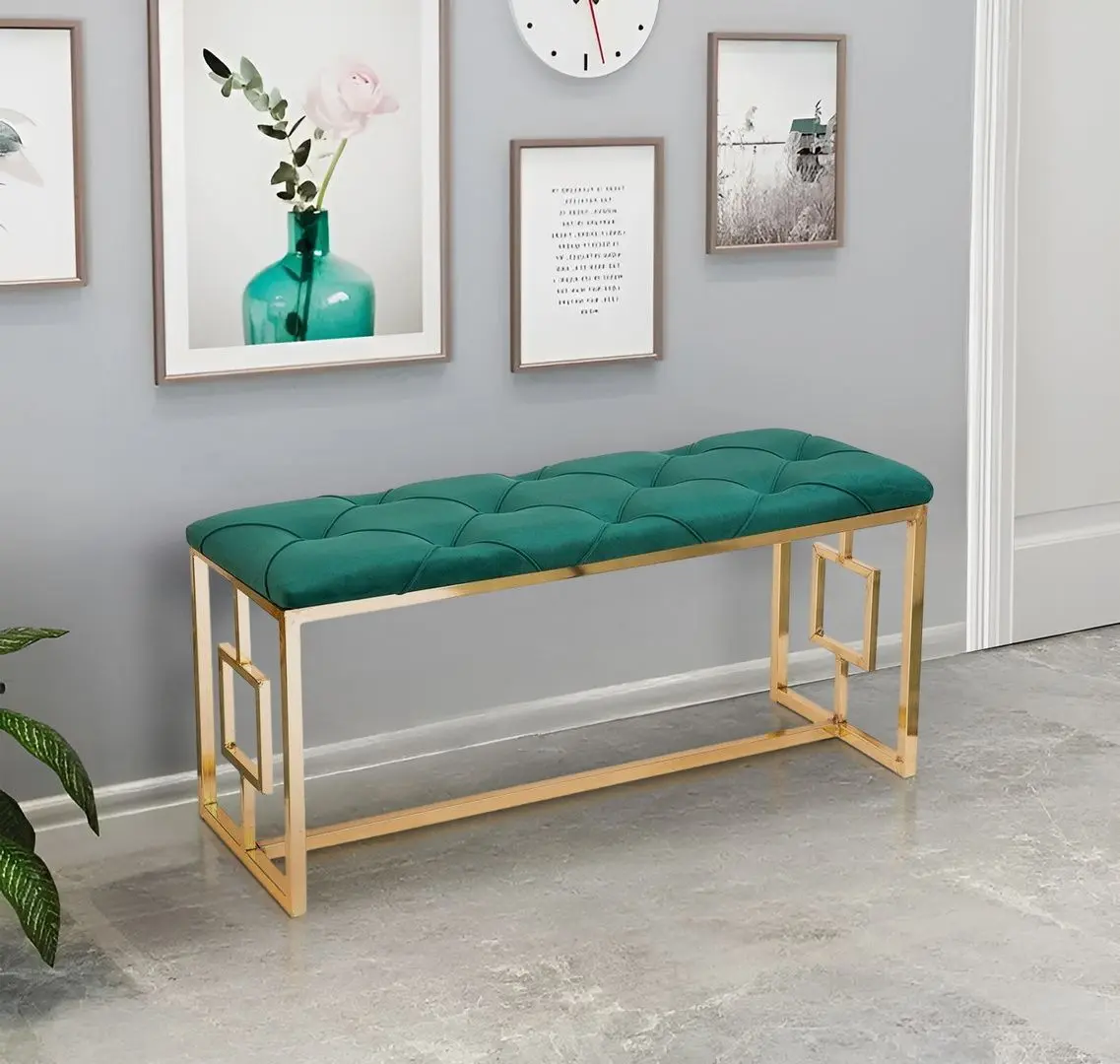 Bancheta Casa Moora Chesterfield 507 (Smarald/Gold)