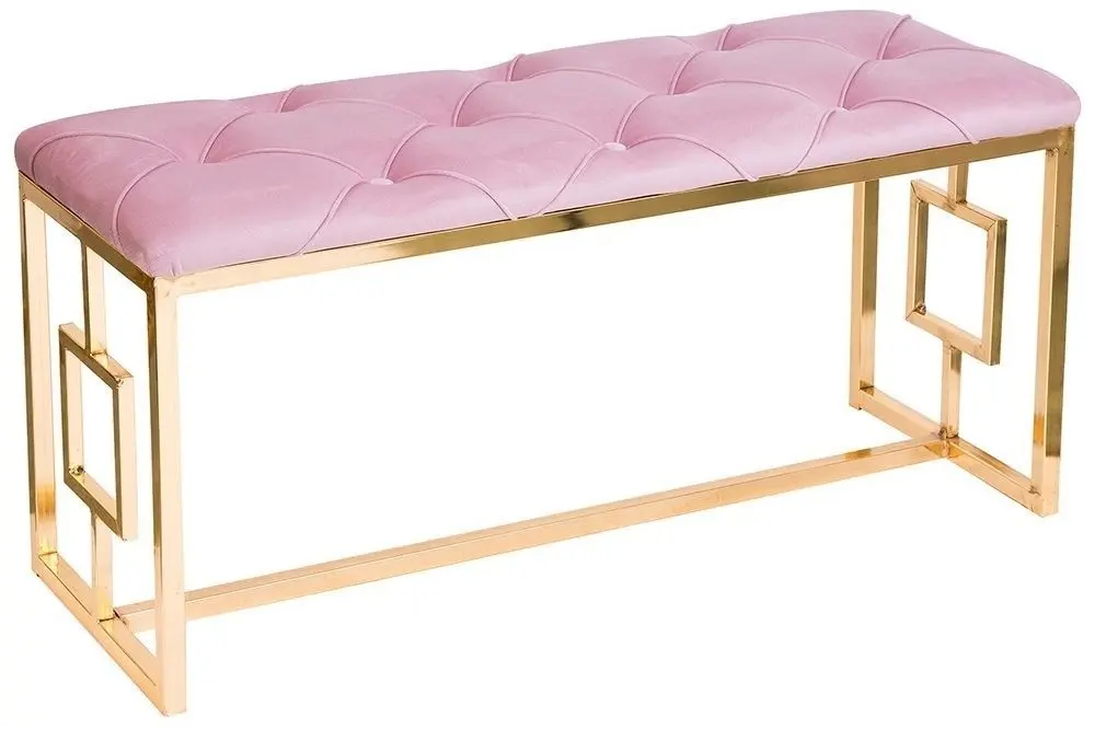 Bancheta Casa Moora Chesterfield 508 (Pink/Gold)