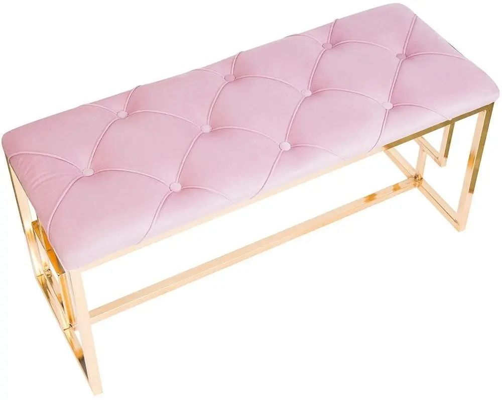 Bancheta Casa Moora Chesterfield 508 (Pink/Gold)