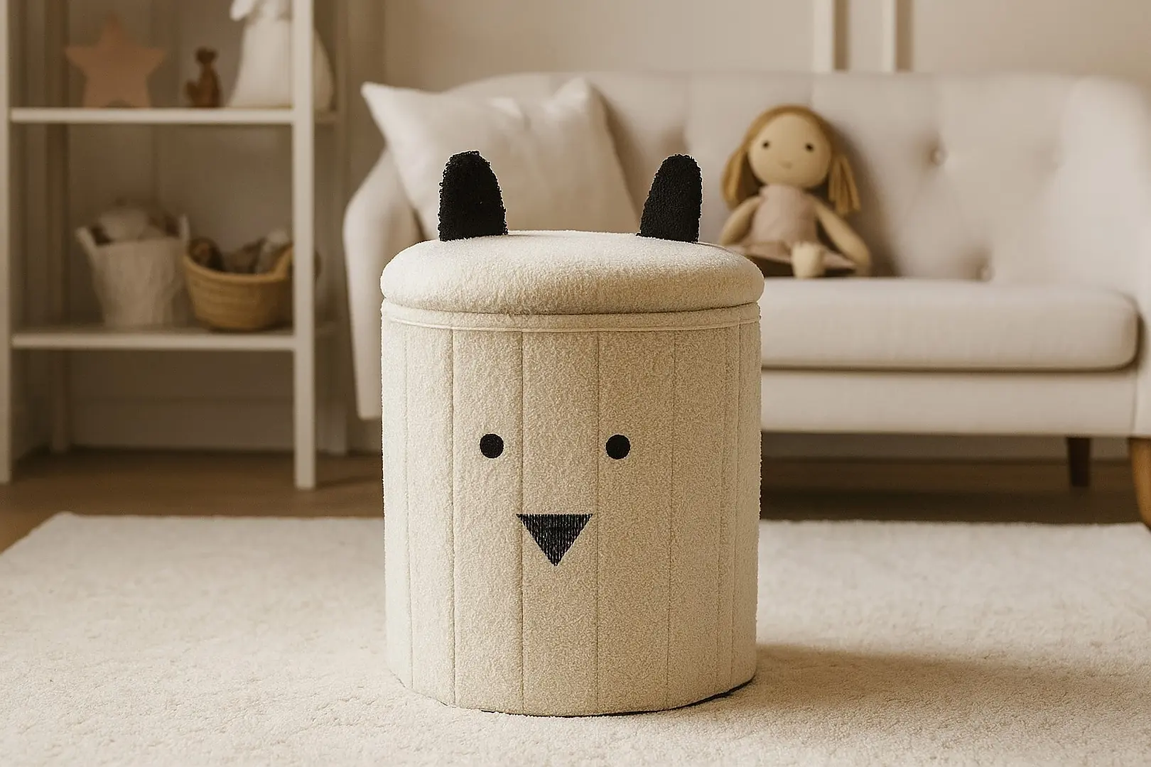 Puf Chomik PHO4243 (White)