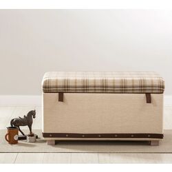 Puf Cilek Ottoman Plaid (Beige/Brown) Thumb