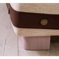 Puf Cilek Ottoman Plaid (Beige/Brown) Thumb