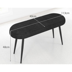 Bancheta Costway JV11434DK (Black) Thumb