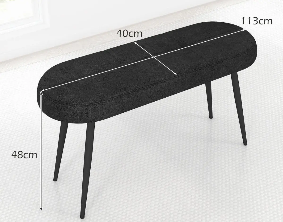 Bancheta Costway JV11434DK (Black)