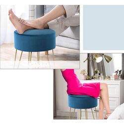 Puf Costway JV11342DG (Turquoise/Gold) Thumb