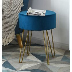 Puf Costway JV11342DG (Turquoise/Gold)