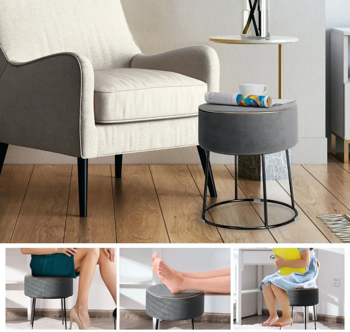 Taburet-puf Costway JZ10004GR (Grey)