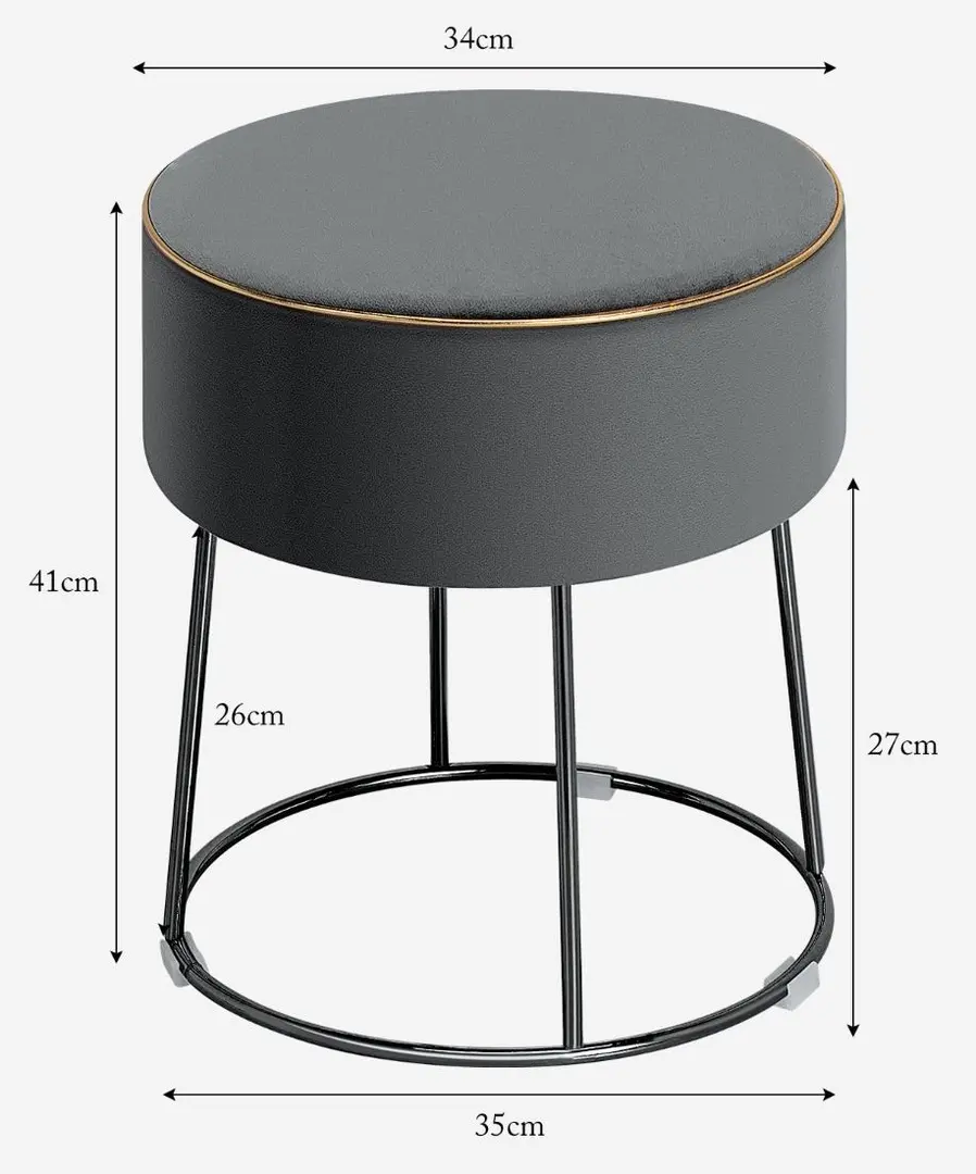 Taburet-puf Costway JZ10004GR (Grey)