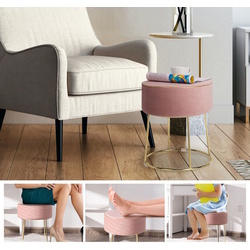 Taburet-puf Costway JZ10004PK (Pink) Thumb