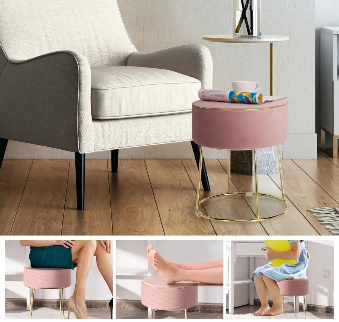 Taburet-puf Costway JZ10004PK (Pink)