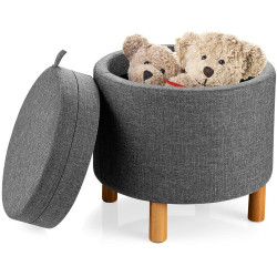 Taburet-puf Costway JZ10005GR (Grey) Thumb