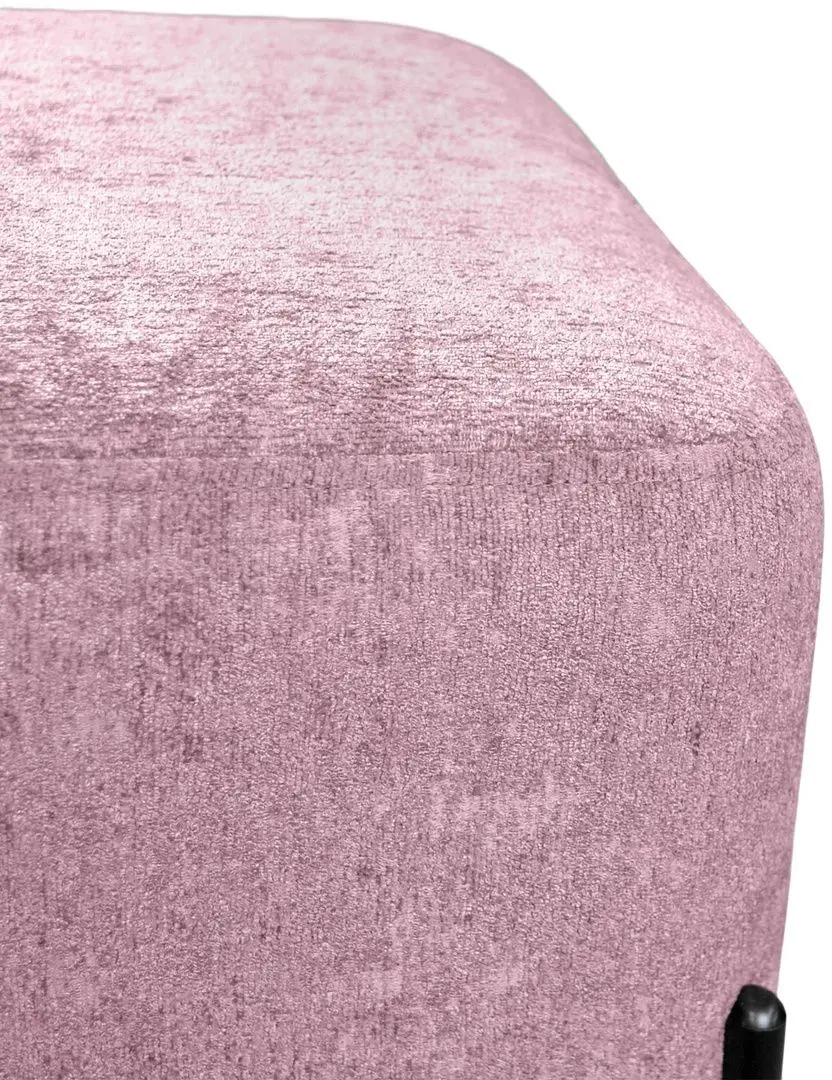 Puf DP Ottoman (Pink/Black)