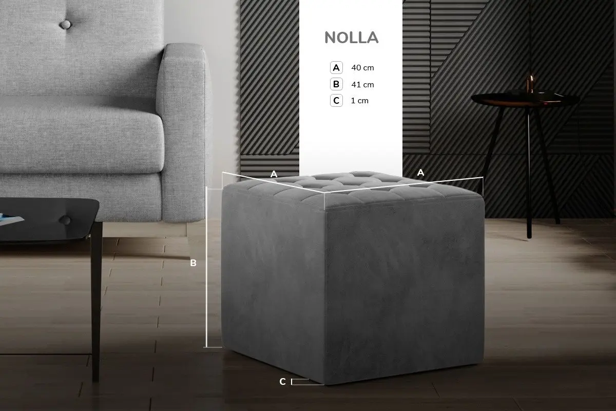 Puf Eltap Nolla Monolith 84 (Light Gray)