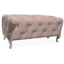 Bancheta Signal Hestia Velvet (Beige/Silver)