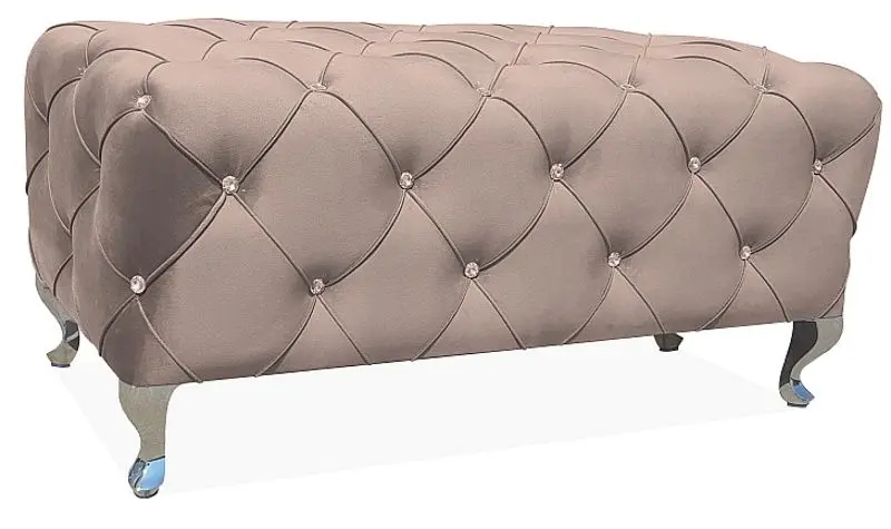 Банкетка Signal Hestia Velvet (Beige/Silver)