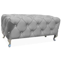 Bancheta Signal Hestia Velvet (Gray/Silver)